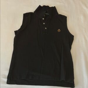Polo Ralph Lauren Black Sleeveless collared Top S